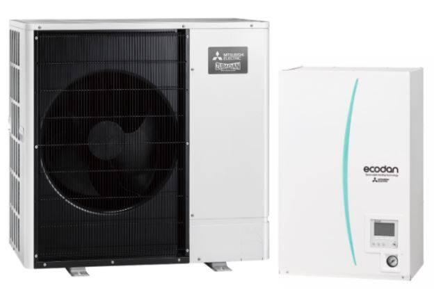 Mitsubishi Electric Zubadan Hydrobox 12,0kW heat pump 3F