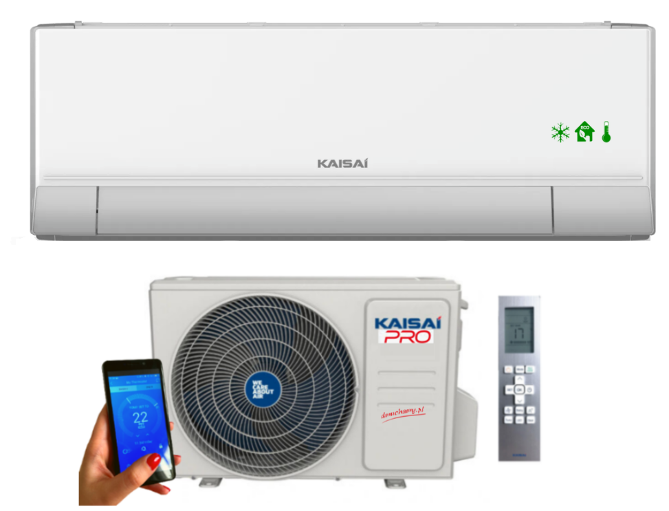 Klimatyzator ścienny Kaisai Pro Heat 2,7 kW R32 nowość 