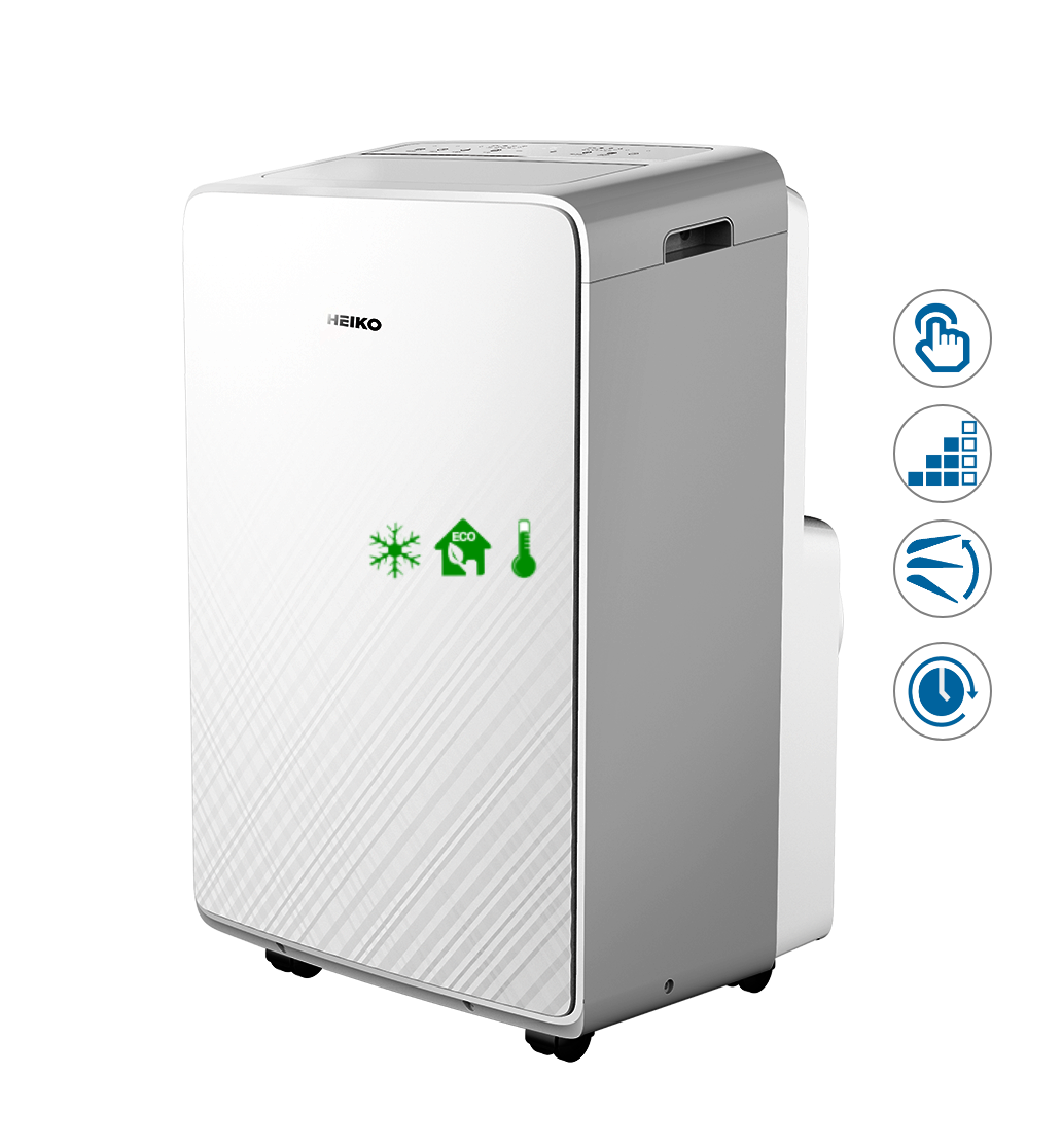 Portable HEIKO 3.4kW air conditioner