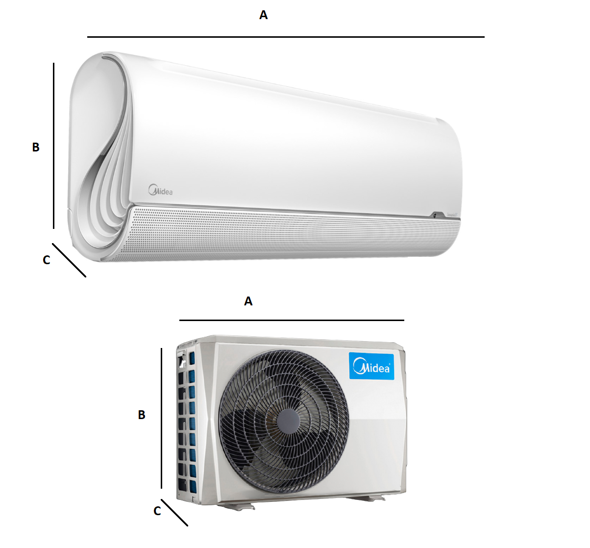 Air conditioner Midea BREEZElESS + 2,6kW