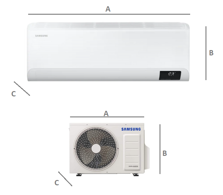 Wall air conditioner  SAMSUNG CEBU 2,5kW