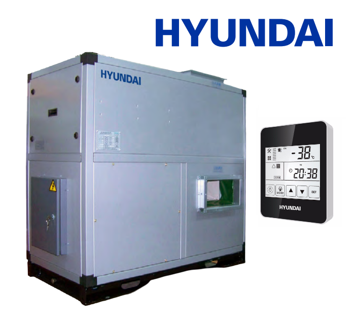 Floor recuperator with a cross-flow exchanger HYUNDAI HRS-2500FS