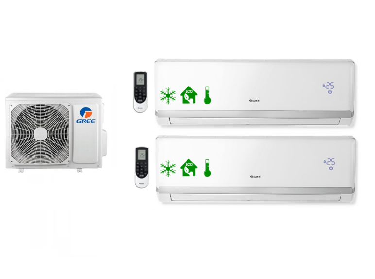 Multi-Systeme GREE LOMO LUXURY 2x 3,5kW  Außengerät 6kW