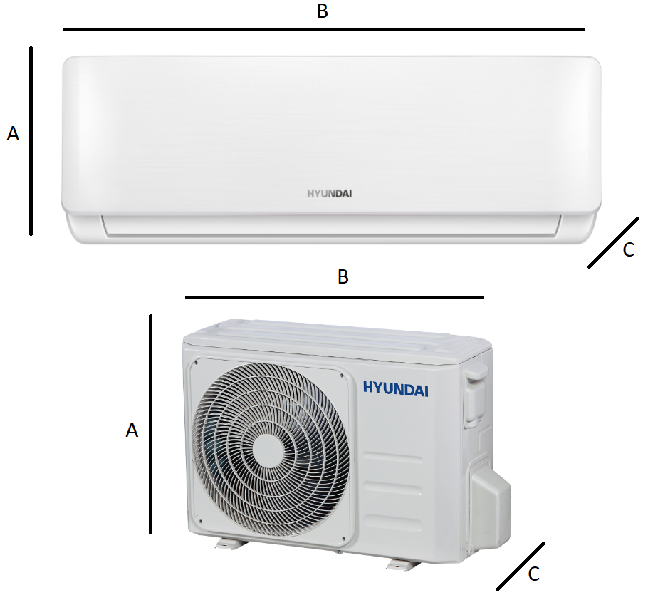 Wall Air Conditioner Hyundai ELITE WHITE 5,3 kW