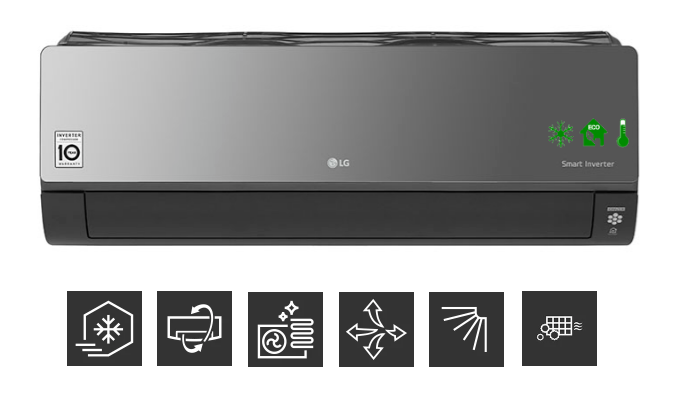 Wall air conditioner LG Artcool Mirror 3,5 kW AC12BH