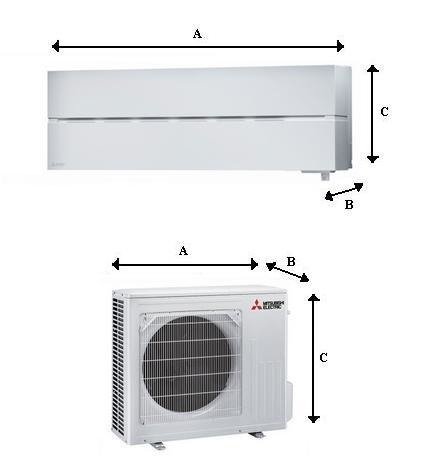 Air conditioner  MITSUBISHI Natural White Diamond 5,0kW