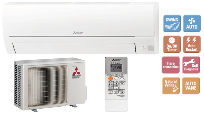 Wall air conditioner Mitsubishi MSZ-HR35VF 3,4kW