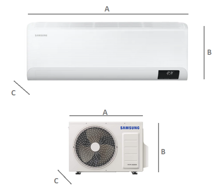 Wall air conditioner  SAMSUNG CEBU 5,0kW