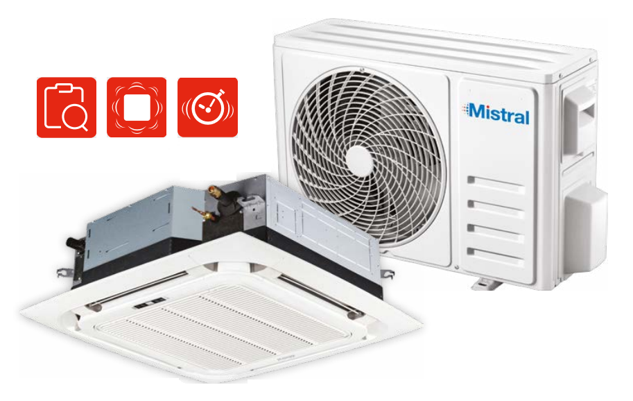 Cassette air conditioner Mistral 7,0 kW MIS-24CHRH/DV