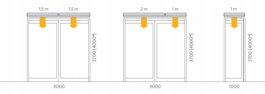 Kurtyna powietrzna zimna VTS WING C100 AC 2w1