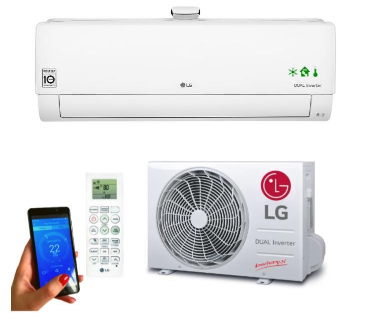  Wall air conditioner + purifier 2w1 LG DualCool 2,5kW