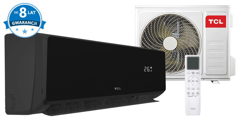 TCL Elite XA82I Black 5.1kW wall air conditioner