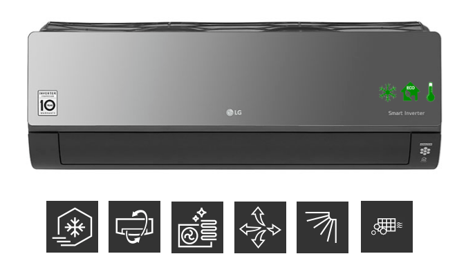 Wall air conditioner LG Artcool Mirror 6,6 kW AC24BH