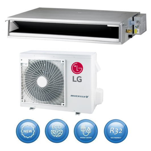 Duct Klimaanlage H-Inverter niedriger statischer Druck 3,4 kW