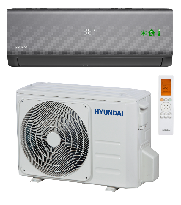 Wall air conditioner HYUNDAI Carbon Gray 2.6kW