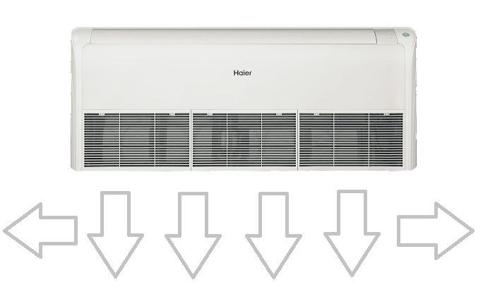 Haier Cabrio Decken-Bodenklimaanlage 13,1 kW