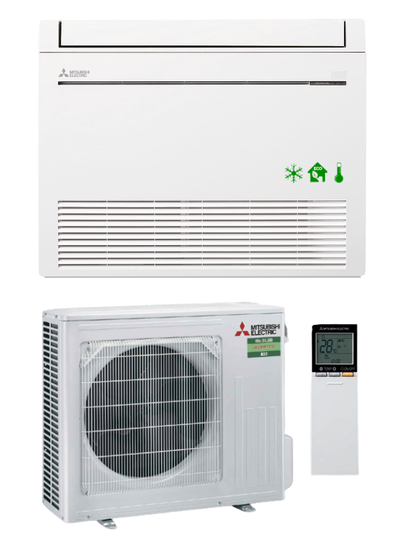 Bodenstehende Mitsubishi MFZ-KT 2,5 kW Klimaanlage