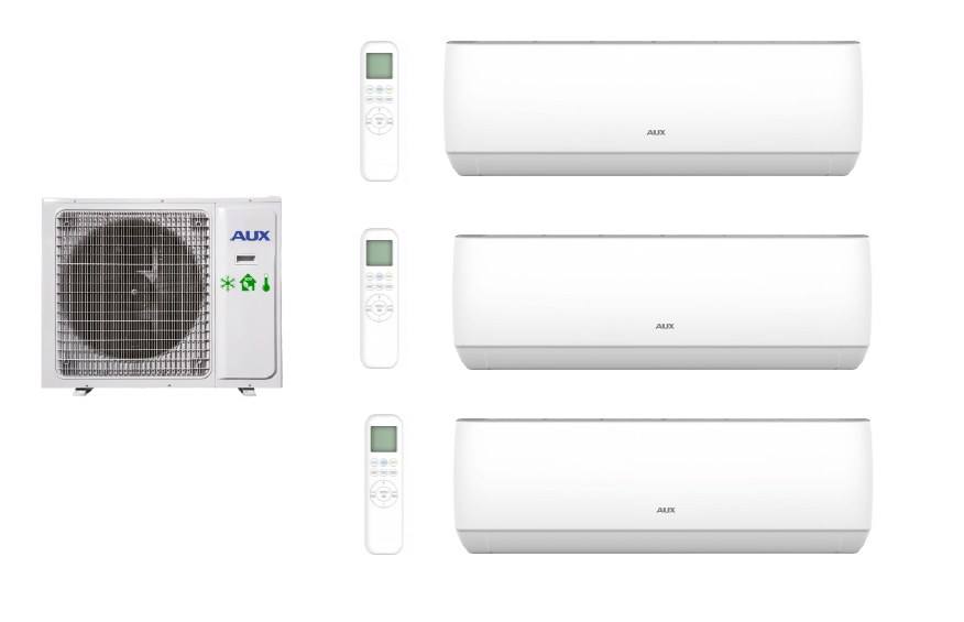 Multi-systems  AUX J-SMART 2x 2,0 kW + 5,2 kW