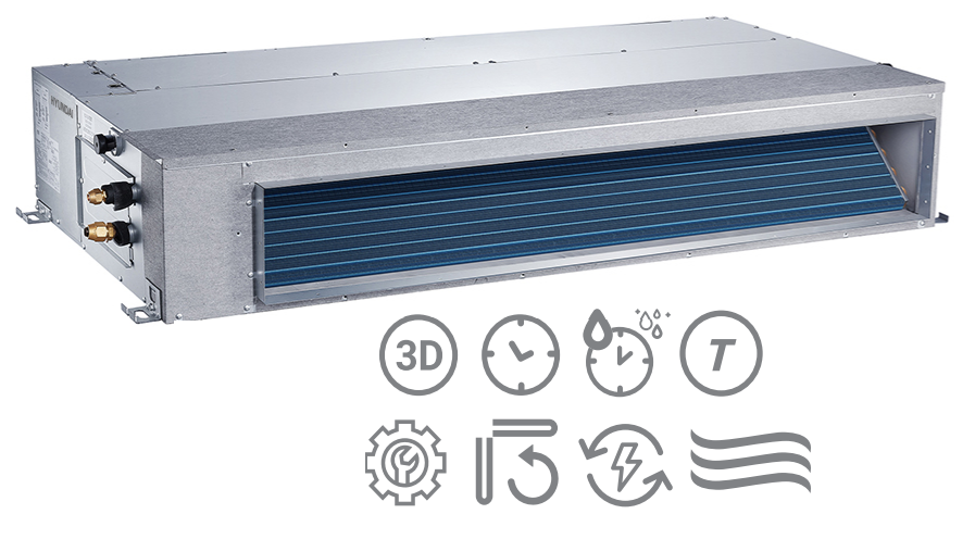 Hyundai 3.5 kW duct air conditioner R32 A++