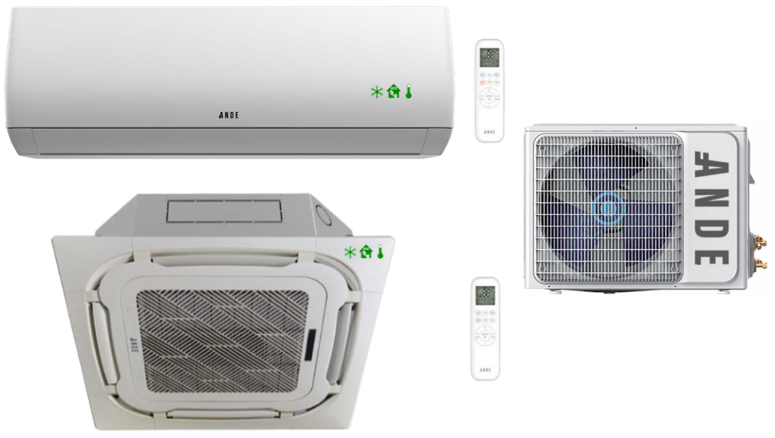 Mehrfachset ANDE AND-AMWM-H12(JA) 3,5 kW + AND-AMCA-H18-3B 5,0 kW