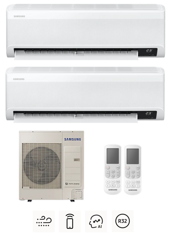 Multi-systems SAMSUNG Wind-Free Comfort 5,0kW + 6,5kW