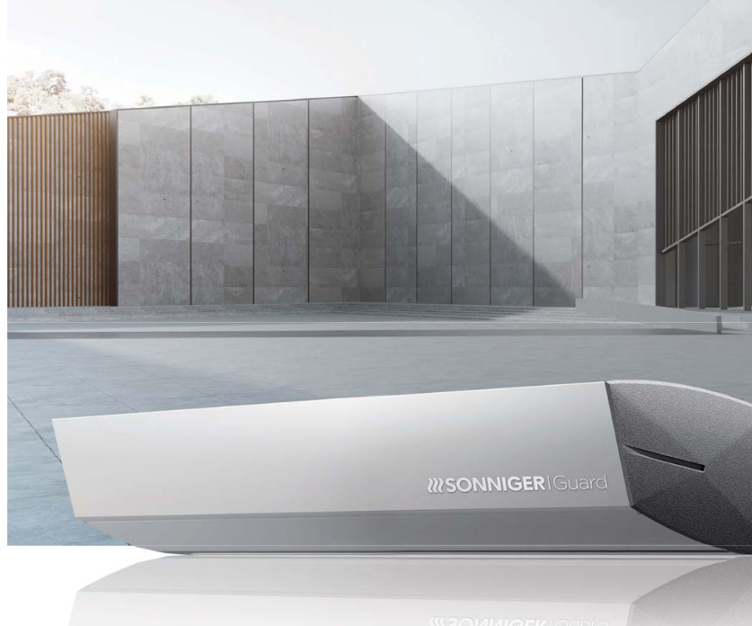 Kaltluftschleier SONNIGER GUARD 100C + Bedienpanel INTELLIGENT Wi-Fi