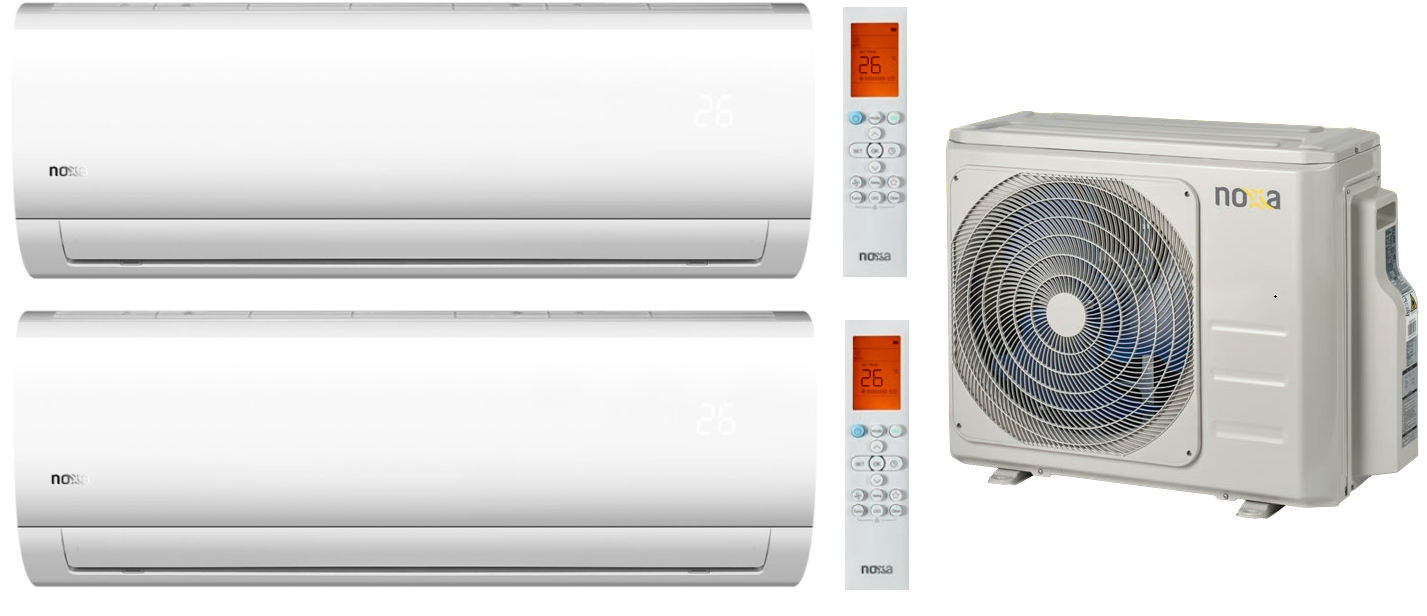 NOXA MULTI air conditioner with the LUCKY 3,5 kW + 7,0 kW