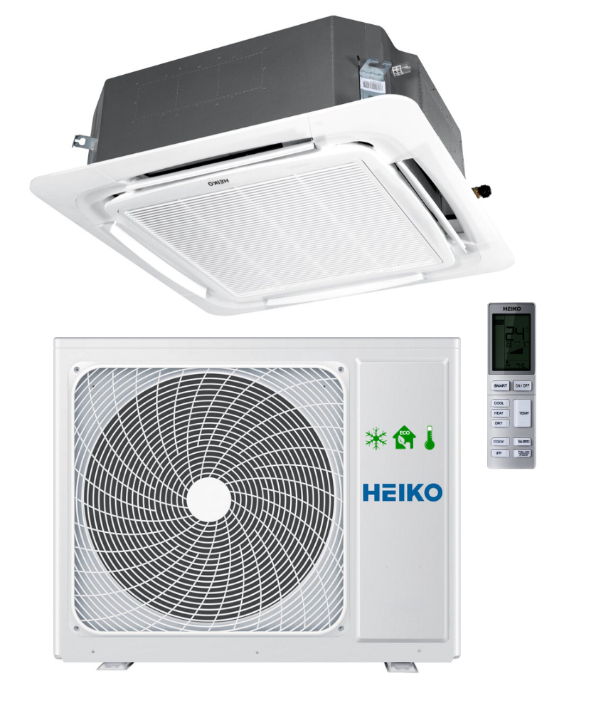HEIKO 5kW cassette air conditioner with 4-way air flow