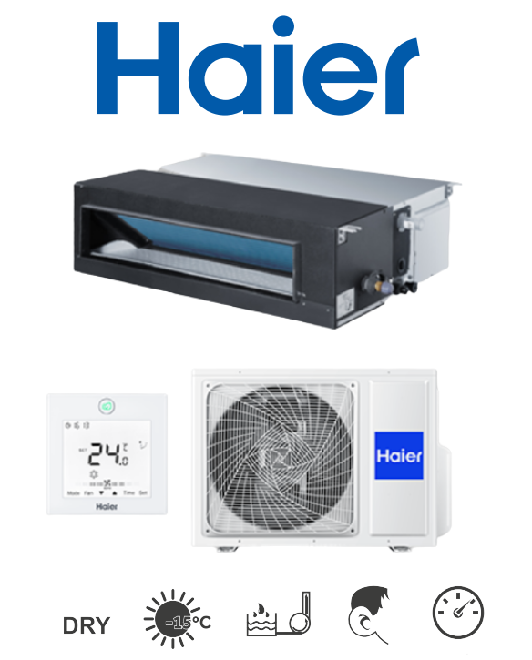 Haier DUCT air conditioner with an average pressure of 13,4 kW