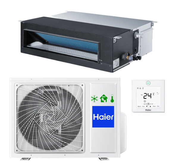 Haier DUCT air conditioner with an average pressure of 13,4 kW