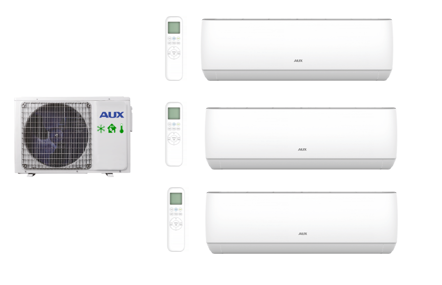 Multi-systems AUX J-SMART 2x 2,0kW + 5,2 kW