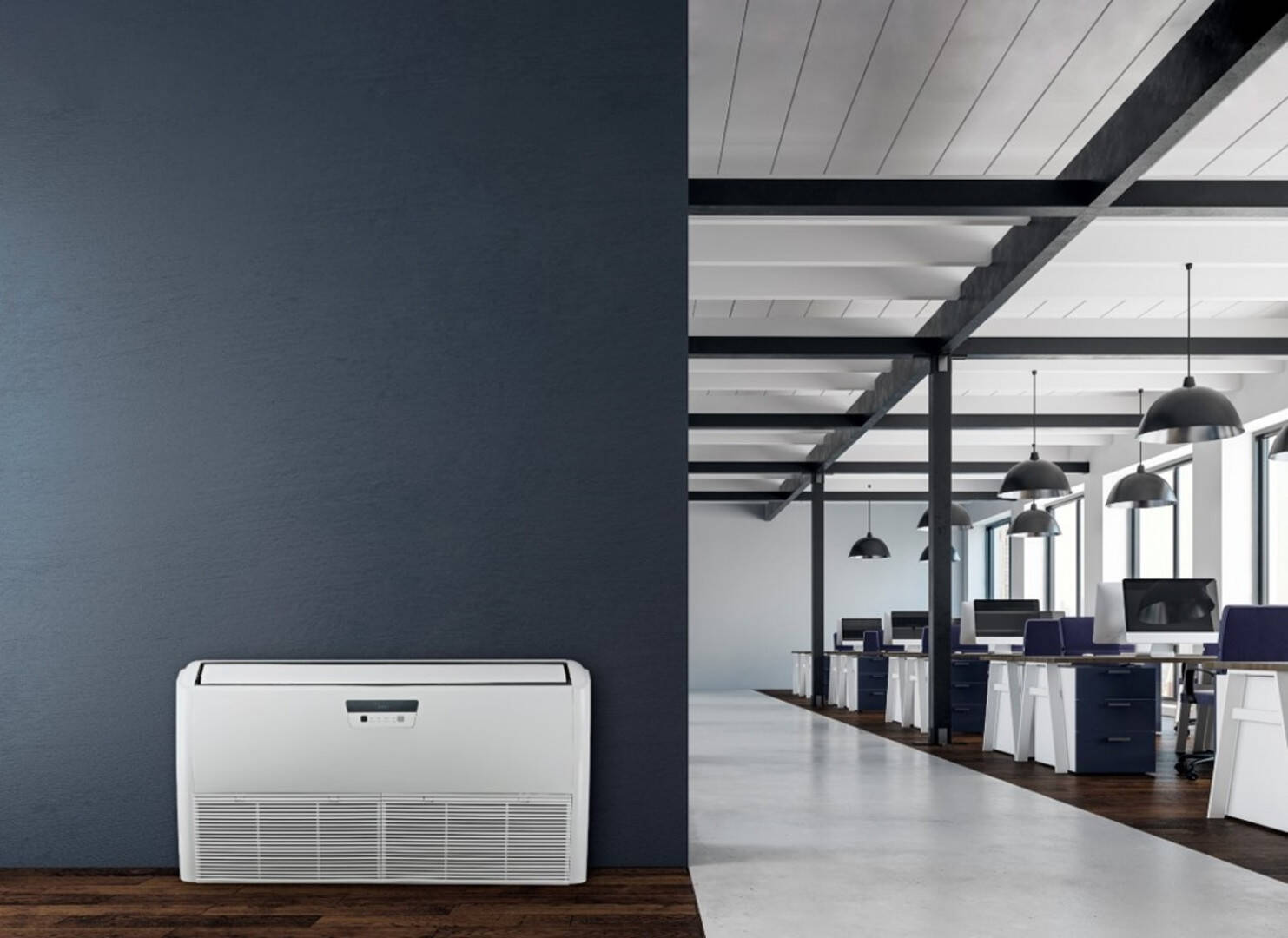 Underfloor and ceiling air conditioner Midea 5,3kW