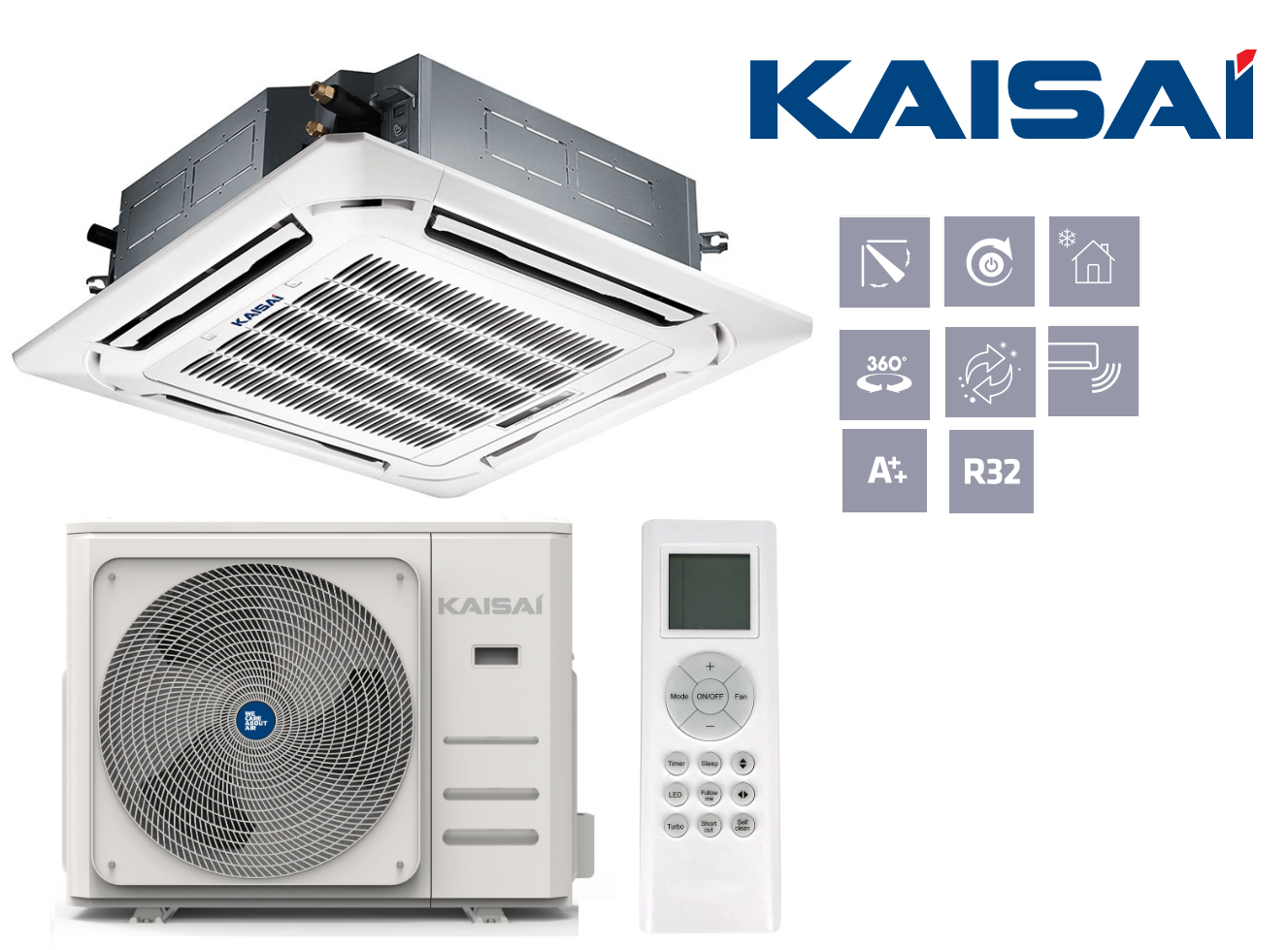 Kaisai Kassette Super Slim Klimaanlage 10,6 kW