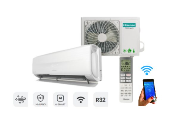 Wall mounted Hisense Fresh Master 2.6kW air conditioner