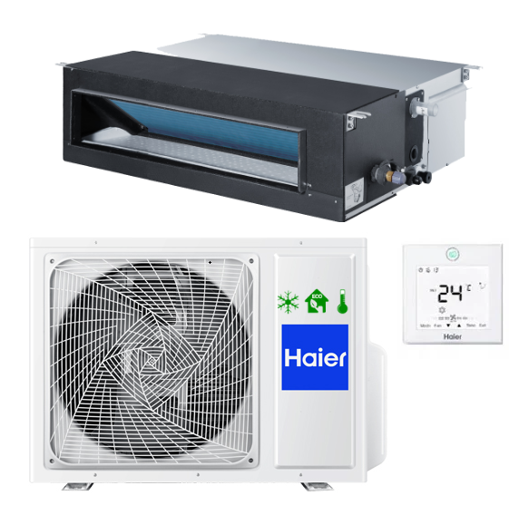 Haier DUCT air conditioner with an average pressure of 3,5 kW