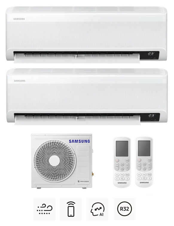Multi-systems SAMSUNG Wind-Free Comfort 2,0kW + 5,0kW