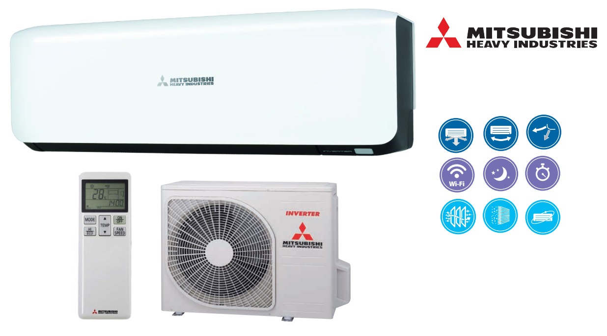 Wandklimaanlagen Mitsubishi Heavy Premium Design 2,5 kW