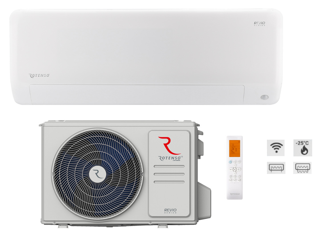 Rotenso Revio wall air conditioner 2.7 kW R32