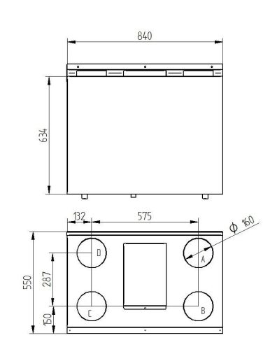 WANAS CLASSIC 355 V_XF Rekuperator