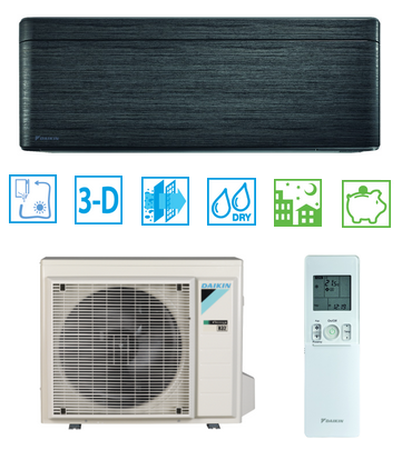 Wall air conditioner DAIKIN BLACK STYLISH 5,0kW