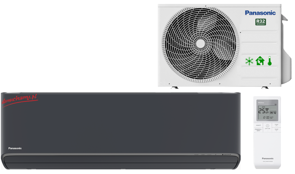 Wall air conditioner PANASONIC ETHEREA GRAPHITE 2,5kW R32 New