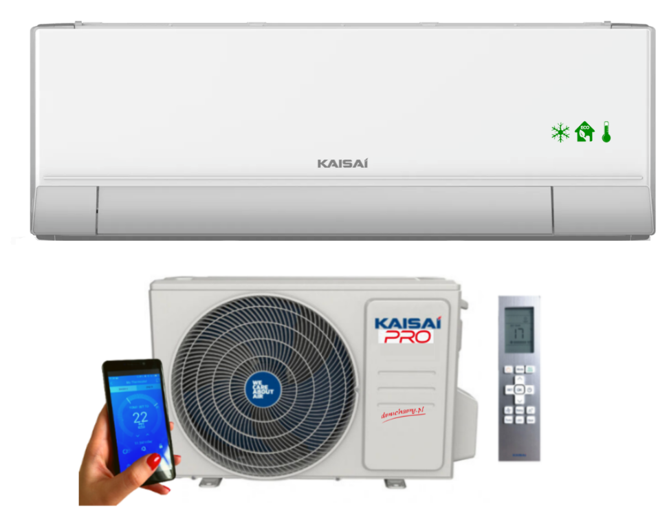 Kaisai Pro Heat 7,0 kW R32 wall-mounted air conditioner new!