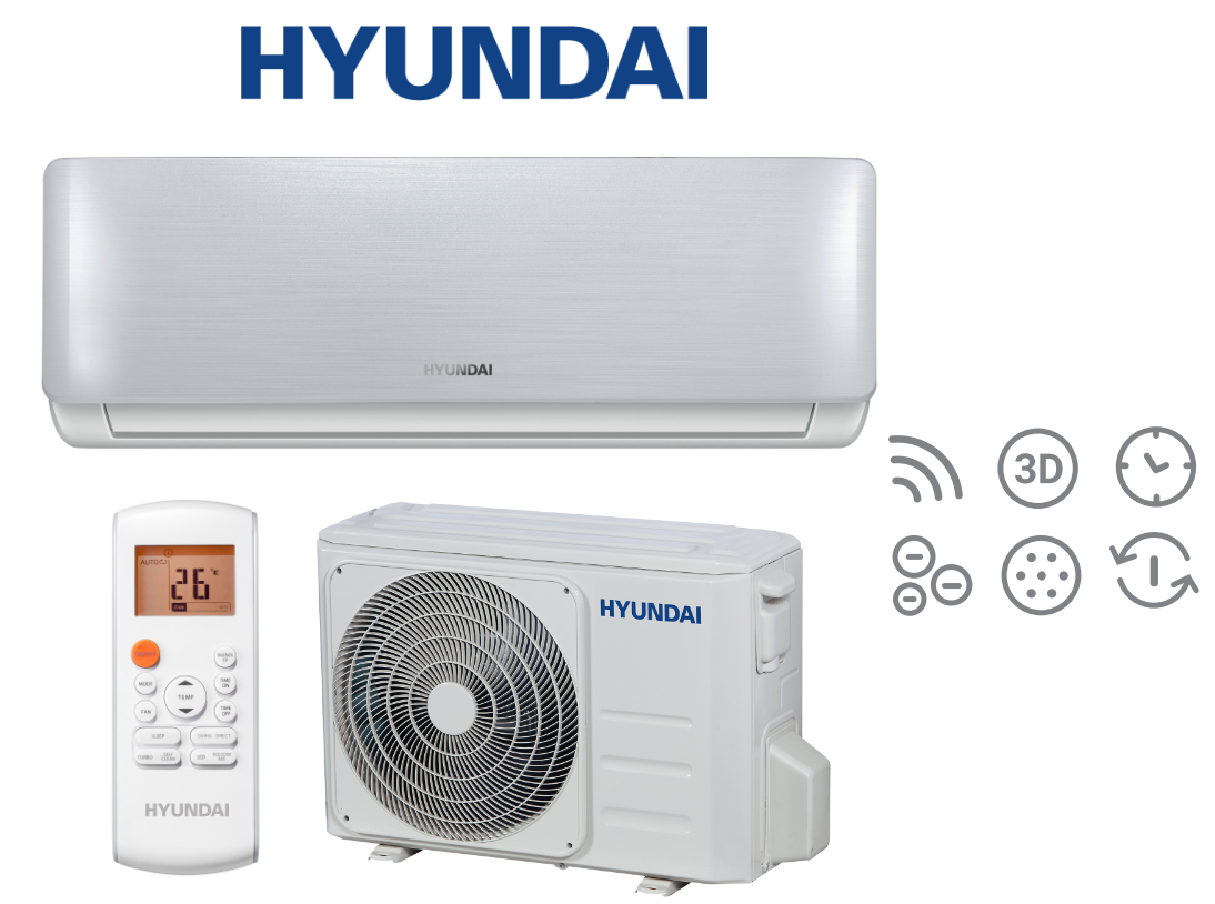 Wandklimaanlage Hyundai ELITE SILVER 2,6 kW