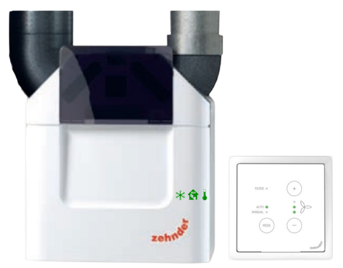 Zehnder ComfoAir Q350 Basic Rekuperator, richtige Version