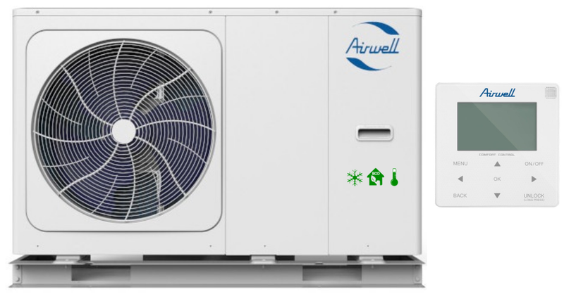 AIRWELL WELLEA MONOBLOCK 8kW 1F Wärmepumpe