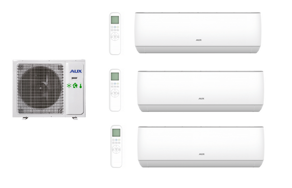 Multi-Systeme AUX J-SMART 2,5 kW + 3,5 kW + 5,2 kW
