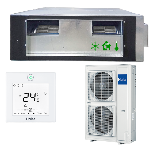 Haier Duct Duct Klimaanlage mit hohem Druck von 20,5 kW