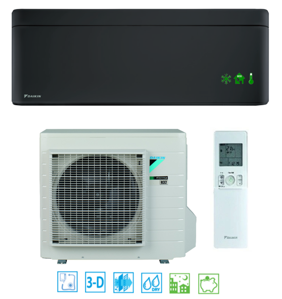 Wall air conditioner DAIKIN STYLISH Black Mat 2.0kW