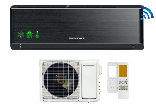Innova Titanium Standard Black 3.5kW wall air conditioner