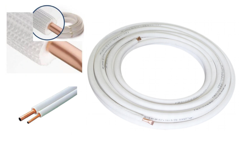 1/2" copper air conditioning refrigeration pipe.